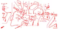 LEVIER DE GUIDON   CABLE   COMMODO pour Honda CG 150 TITAN ARRANQUE ELÉCTRICO, DISCO DE FRENO DELANTERO 2LA 2008