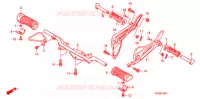 REPOSE PIED (ESD/EX) pour Honda CG 150 TITAN ARRANQUE ELÉCTRICO, FRENO DE DISCO DELANTERO 2009