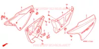 COUVERCLES LATERAUX (1) pour Honda CG 150 TITAN KICK 2006