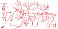LEVIER DE GUIDON   CABLE   COMMODO pour Honda CG 150 TITAN KICK 2006