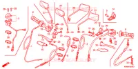 LEVIER DE GUIDON   CABLE   COMMODO pour Honda CG 150 TITAN KICK 2007