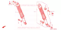 AMORTISSEUR ARRIERE pour Honda CG 150 SPORT 2007