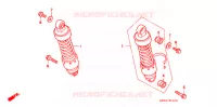 AMORTISSEUR ARRIERE pour Honda REBEL 250 2 TONE 1999