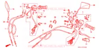 COMMODOS   POIGNEES pour Honda REBEL 250 2 TONE 1999
