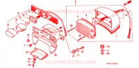 FEU ARRIERE pour Honda REBEL 250 2 TONE 1999