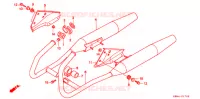 SILENCIEUX D'ECHAPPEMENT pour Honda REBEL 250 2 TONE 1999