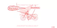 AUTOCOLLANTS pour Honda REBEL 250 2014