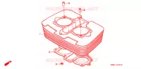 CYLINDRE pour Honda REBEL 250 1996