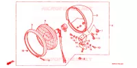 PHARE (1) pour Honda REBEL 250 1996