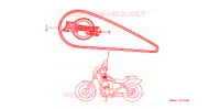 T (1) pour Honda REBEL 250 1996