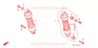 AMORTISSEUR ARRIERE pour Honda REBEL 250 1999