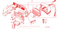 FEU ARRIERE pour Honda REBEL 250 1999