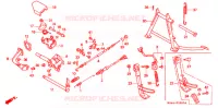 PEDALE pour Honda CN 250 HELIX 1993