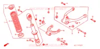 AMORTISSEUR ARRIERE pour Honda CB 125 TWIN 1990