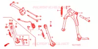 BEQUILLE pour Honda CB 125 TWIN 1990