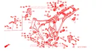CADRE pour Honda CB 125 TWIN 1990
