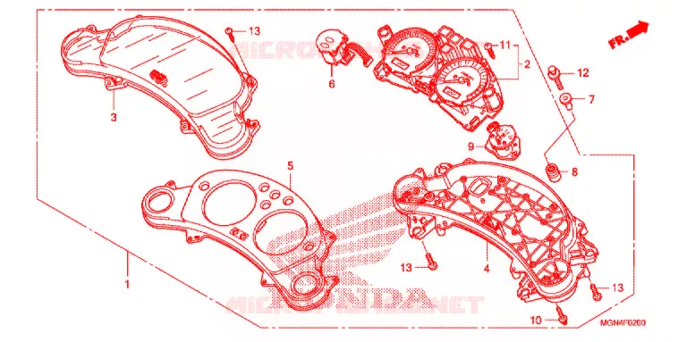 COMPTEUR Honda MOTO 600 CBF 2012  CBF600SAC