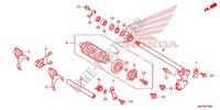 BARILLET DE SELECTION pour Honda CBR 1000 RR ABS RED 2012