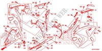 CARENAGES LATERAUX AVANT pour Honda CBR 1000 RR ABS RED 2012