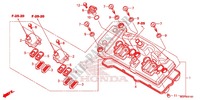 COUVRE CULASSE pour Honda CBR 1000 RR ABS RED 2012