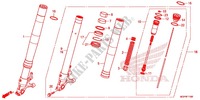 FOURCHE (CBR1000RR/RA) pour Honda CBR 1000 RR ABS RED 2012