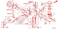 MAITRE CYLINDRE DE FREIN ARRIERE (CBR1000RA) pour Honda CBR 1000 RR ABS RED 2012