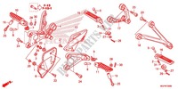 REPOSE PIED pour Honda CBR 1000 RR ABS RED 2012