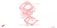 CYLINDRE pour Honda CBR 250 R BLACK 2011