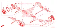 CLIGNOTANT pour Honda CBR 600 RR ABS BLACK 2016