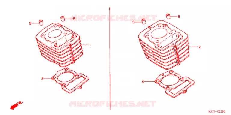 CYLINDRE Honda MOTO 100 CRF 2004  CRF100F4