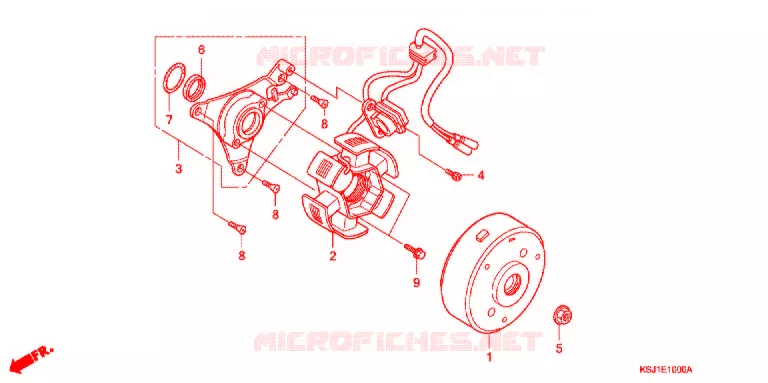 ALTERNATEUR Honda MOTO 100 CRF 2004  CRF100F4
