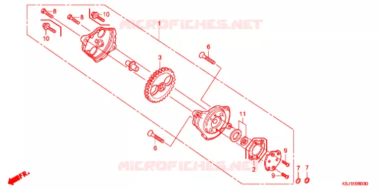 POMPE A HUILE Honda MOTO 100 CRF 2004  CRF100F4