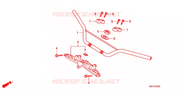 GUIDON Honda MOTO 100 CRF 2005  CRF100F5