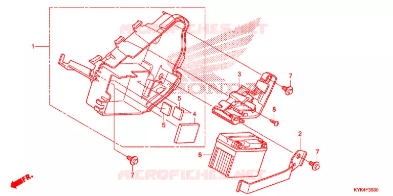 BATTERIE Honda MOTO 110 CRF 2015  CRF110FF