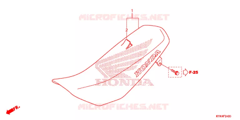 SELLE Honda MOTO 110 CRF 2016  CRF110FG