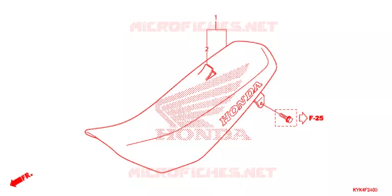 SELLE Honda MOTO 110 CRF 2017  CRF110FH