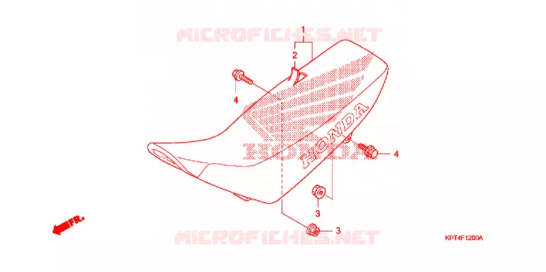 SELLE Honda MOTO 150 CRF 2007  CRF150F7