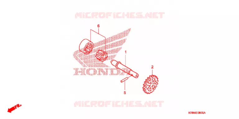 POMPE A HUILE Honda MOTO 250 CRF 2004  CRF250R4