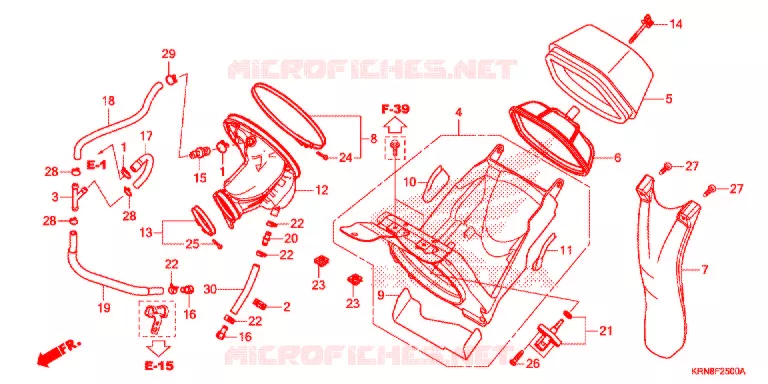 FILTRE A AIR Honda MOTO 250 CRF 2016  CRF250RG