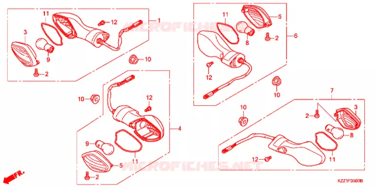 CLIGNOTANT Honda MOTO 250 CRF 2016  CRF250MF
