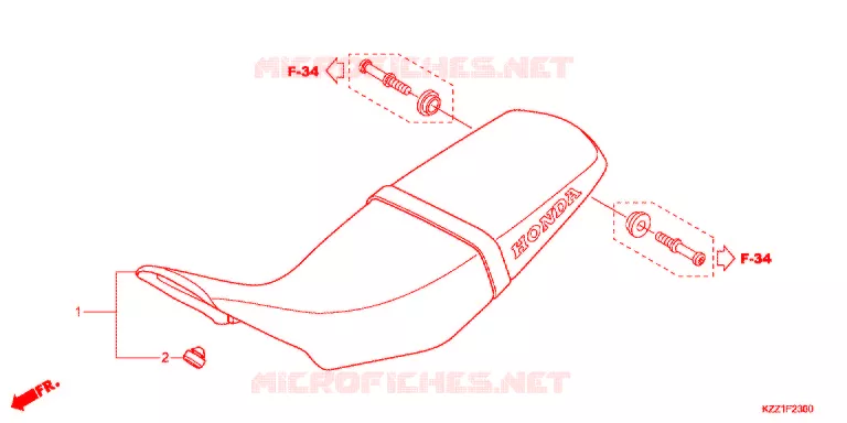 SELLE Honda MOTO 250 CRF 2016  CRF250MF