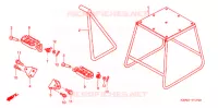BEQUILLE   REPOSE PIEDS pour Honda CRF 250 R 2007