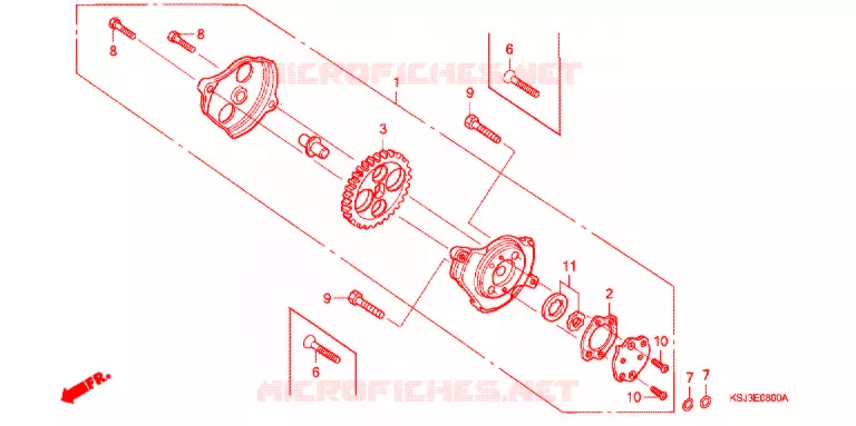 POMPE A HUILE Honda MOTO 100 CRF 2004  CRF100F4