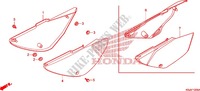 COUVERCLES LATERAUX pour Honda CRF 100 2011