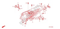 GARDE BOUE ARRIERE pour Honda CRF 150 F 2011