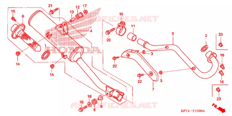 SILENCIEUX D'ECHAPPEMENT Honda MOTO 150 CRF 2011  CRF150FB