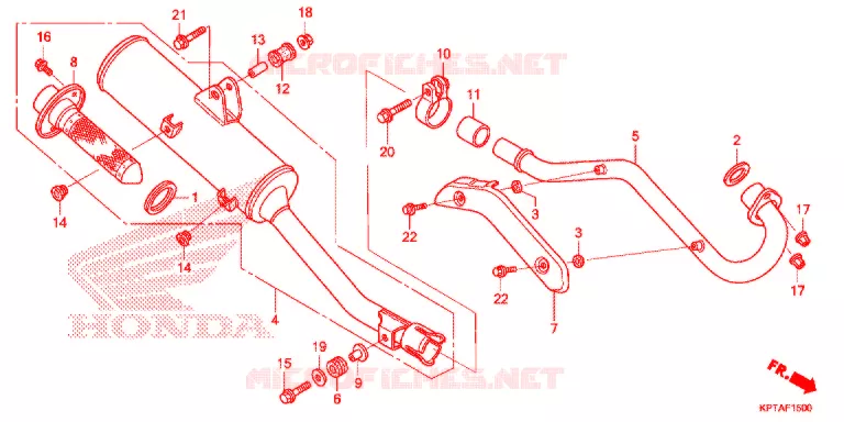 SILENCIEUX D'ECHAPPEMENT Honda MOTO 150 CRF 2014  CRF150FE