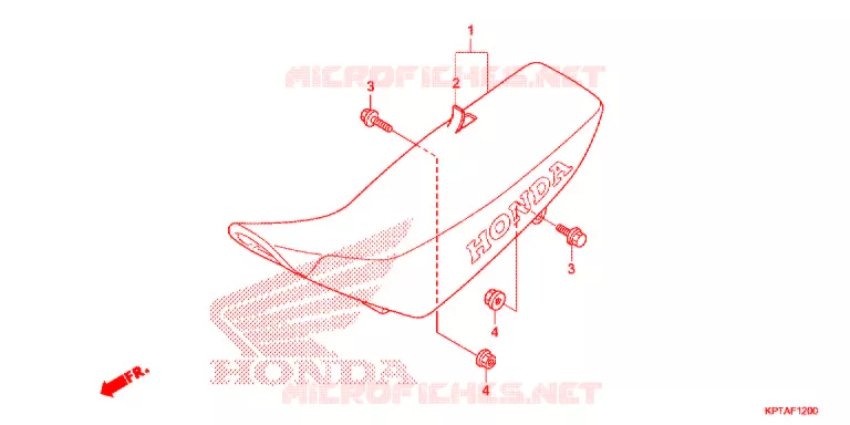 SELLE Honda MOTO 150 CRF 2015  CRF150FF