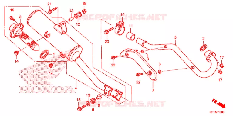 SILENCIEUX D'ECHAPPEMENT Honda MOTO 150 CRF 2015  CRF150FF