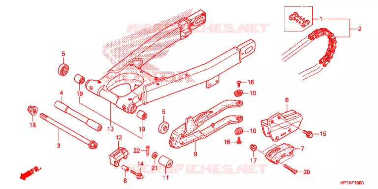 BRAS OSCILLANT Honda MOTO 150 CRF 2017  CRF150FH